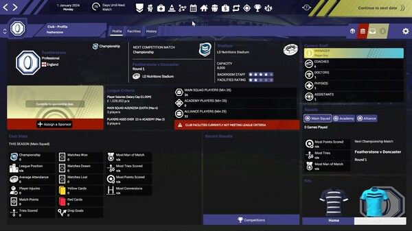 橄榄球联盟球队经理4/Rugby League Team Manager 4 截图