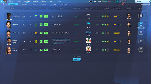 网球经理25/Tennis Manager 25 截图
