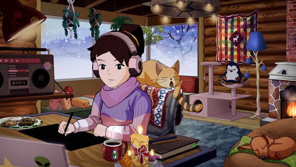 Comfy Girl: Lofi Companion 截图