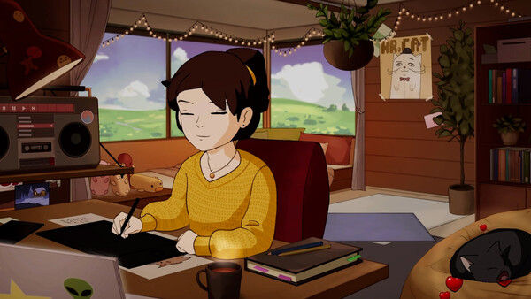 Comfy Girl: Lofi Companion 截图