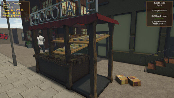 巧克力摊位模拟器/Choco Kiosk Simulator 截图