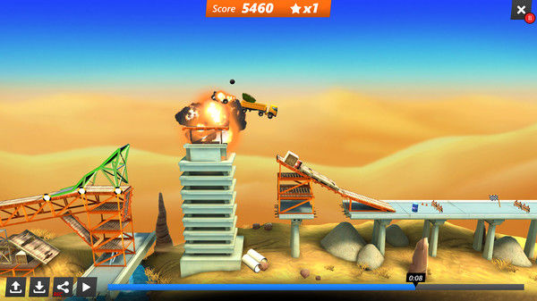 桥梁建造师：特技/Bridge Constructor Stunts 截图