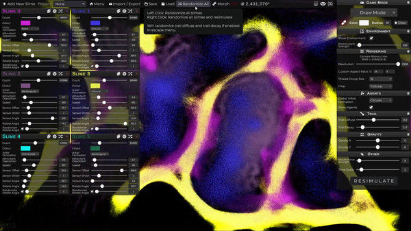 PHYSARUM: Slime Mold Simulator 截图