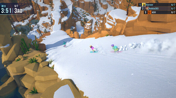 孤山速降：雪地骑手/Lonely Mountains: Snow Riders 截图