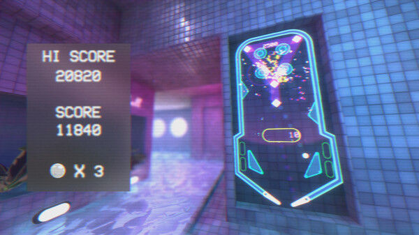 蒸汽波弹子球/Vaporwave Pinball 截图