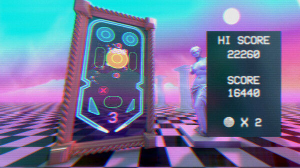 蒸汽波弹子球/Vaporwave Pinball 截图