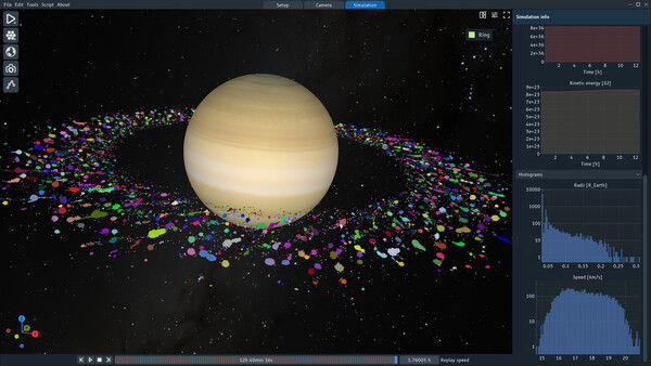 SpaceSim - Astrophysical Simulation Software 截图