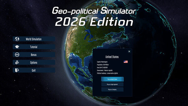 Geo-Political Simulator 2026 Edition 截图