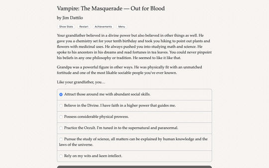Vampire: The Masquerade — Out for Blood 截图