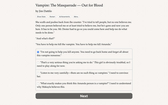 Vampire: The Masquerade — Out for Blood 截图