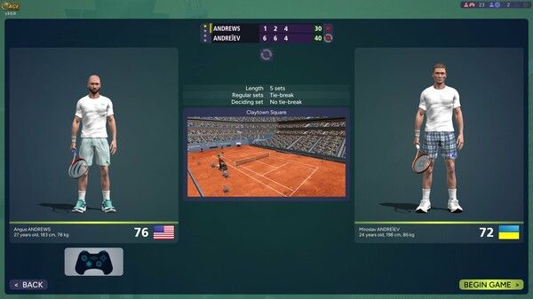 全王牌网球模拟器/Full Ace Tennis Simulator 截图
