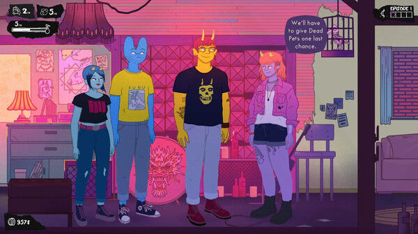 Dead Pets: A Punk Rock Slice of Life Sim 截图