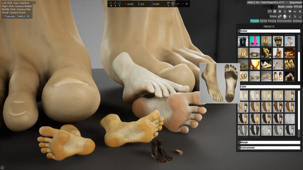 HAELE 3D - 足部姿势 Pro - 绘画参考 截图