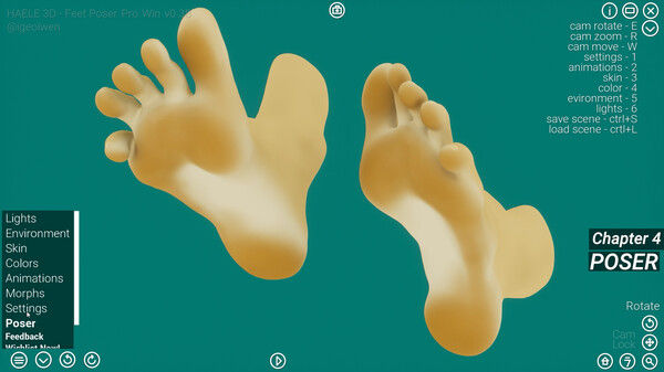 HAELE 3D - 足部姿势 Pro - 绘画参考 截图