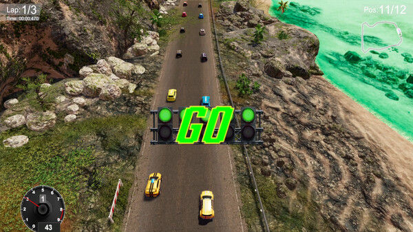 霓虹弯道赛车/Neon Curves Racing 截图