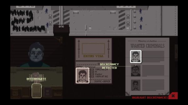请出示证件/Papers, Please 截图