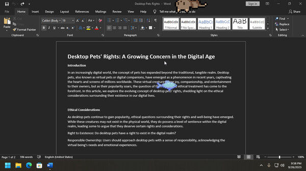 桌面宠物/Desktop Pet Project 截图