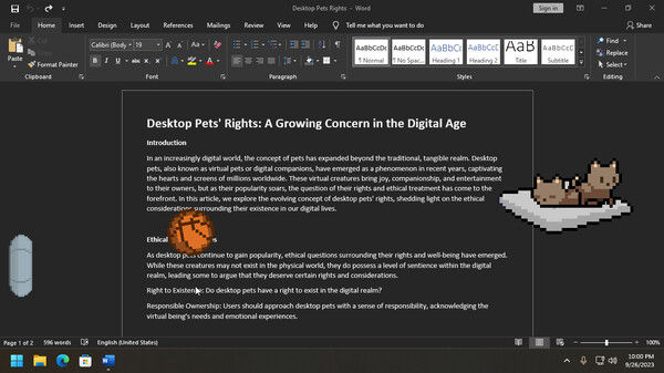 桌面宠物/Desktop Pet Project 截图