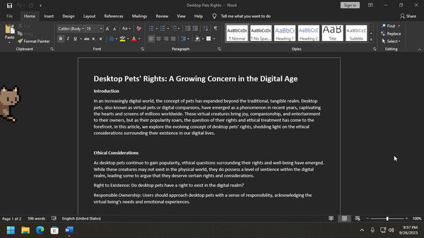 桌面宠物/Desktop Pet Project 截图