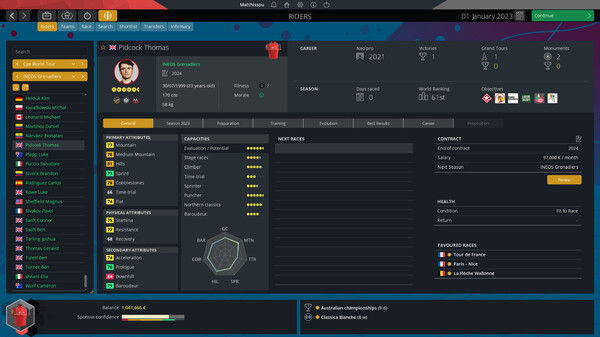 职业自行车经理2023/Pro Cycling Manager 2023 截图