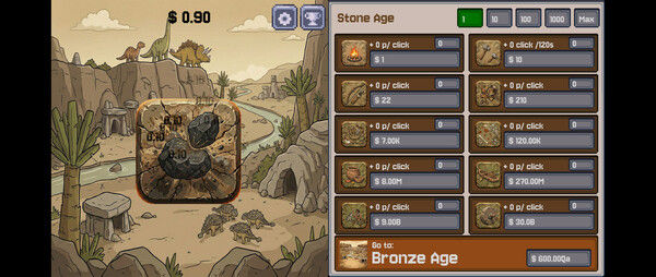 Stone to Silicon - Idle Clicker 截图