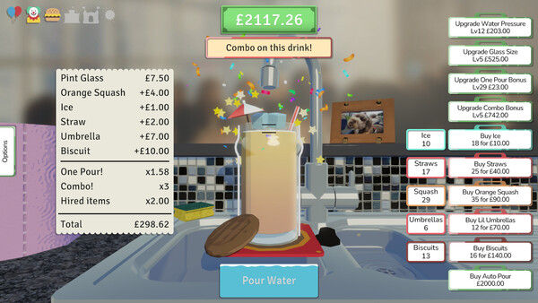 A stupid game about pouring drinks for the P.T.A. 截图