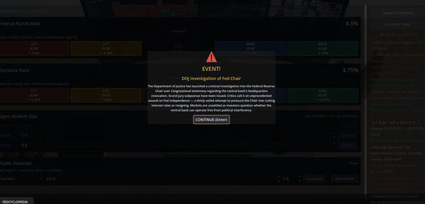 Federal Reserve Simulator 截图