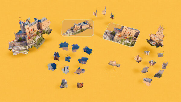 奇妙之地 - 3D 拼图模拟器/Puzzling Places - 3D Jigsaw Sim 截图