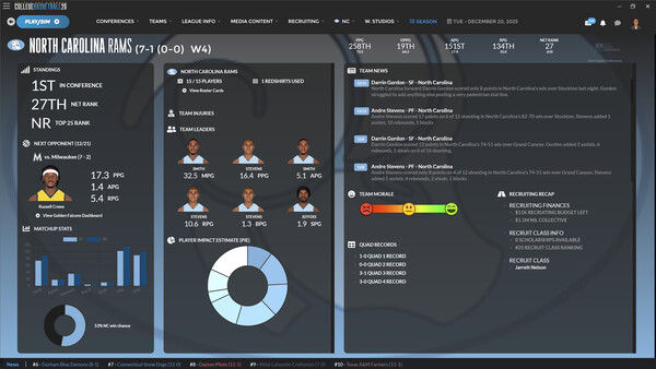 Draft Day Sports: College Basketball 2026 截图
