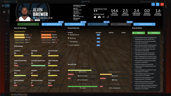 Draft Day Sports: College Basketball 2026 截图
