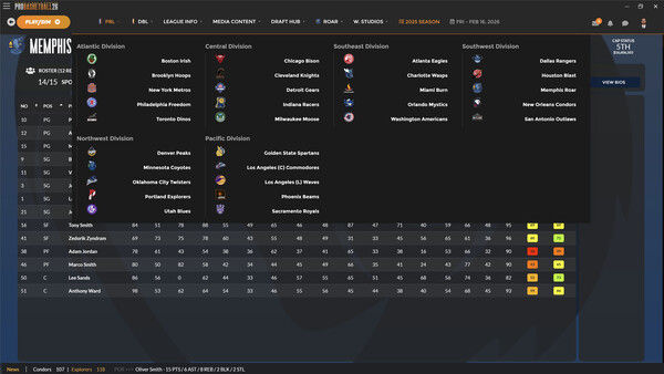 Draft Day Sports: Pro Basketball 2026 截图