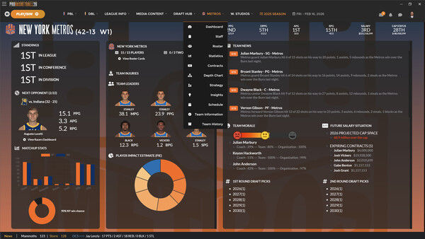 Draft Day Sports: Pro Basketball 2026 截图
